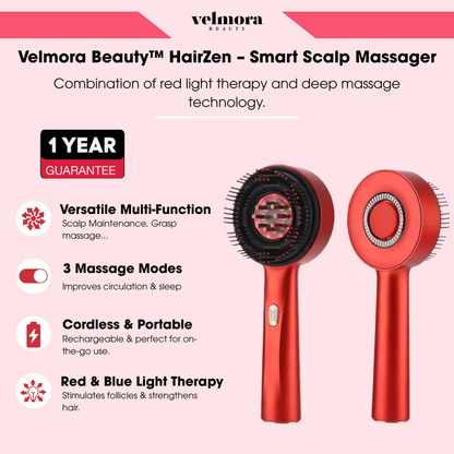 Velmora Beauty™ HairZen – Smart Scalp Massager