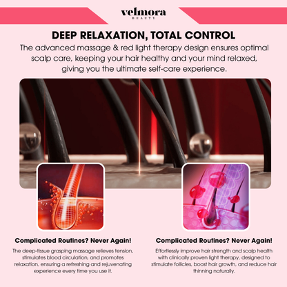 Velmora Beauty™ HairZen – Smart Scalp Massager