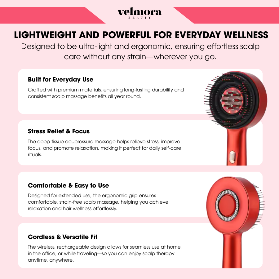 Velmora Beauty™ HairZen – Smart Scalp Massager